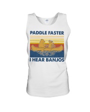 Camping Paddle Faster Unisex Tank tile