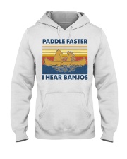 Camping Paddle Faster Hooded Sweatshirt front