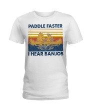 Camping Paddle Faster Ladies T-Shirt tile