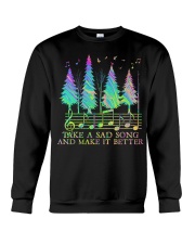 Hippie Take A Sad Song Crewneck Sweatshirt tile