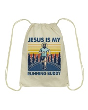 Running Jesus Is My Running Buddy Drawstring Bag tile
