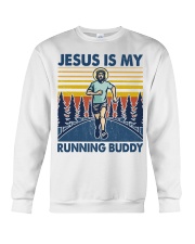 Running Jesus Is My Running Buddy Crewneck Sweatshirt tile