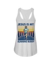 Running Jesus Is My Running Buddy Ladies Flowy Tank tile