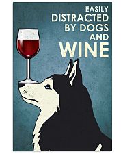 Wine And Husky Dogs 16x24 Poster front