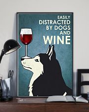 Wine And Husky Dogs 16x24 Poster lifestyle-poster-2