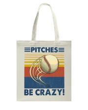 Baseball Pitches be Crazy Tote Bag tile
