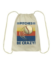 Baseball Pitches be Crazy Drawstring Bag tile