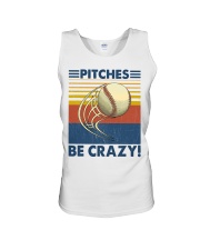 Baseball Pitches be Crazy Unisex Tank tile