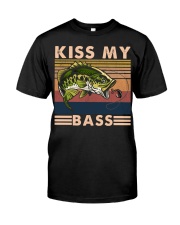 Fishing Kiss My bass Premium Fit Mens Tee tile