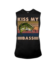 Fishing Kiss My bass Sleeveless Tee tile