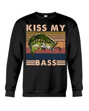 Fishing Kiss My bass Crewneck Sweatshirt tile