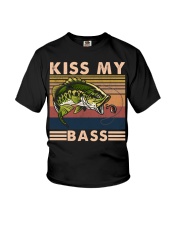 Fishing Kiss My bass Youth T-Shirt tile