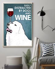 Dog Great Pyrenees And Wine 16x24 Poster lifestyle-poster-1