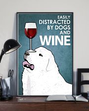 Dog Great Pyrenees And Wine 16x24 Poster lifestyle-poster-2