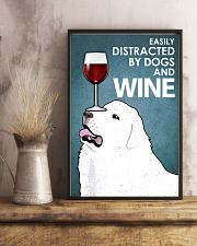 Dog Great Pyrenees And Wine 16x24 Poster lifestyle-poster-3