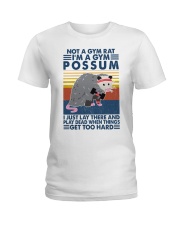 Fitness I'm A Gym Possum Ladies T-Shirt tile