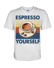 Coffee Espresso Yourself V-Neck T-Shirt tile