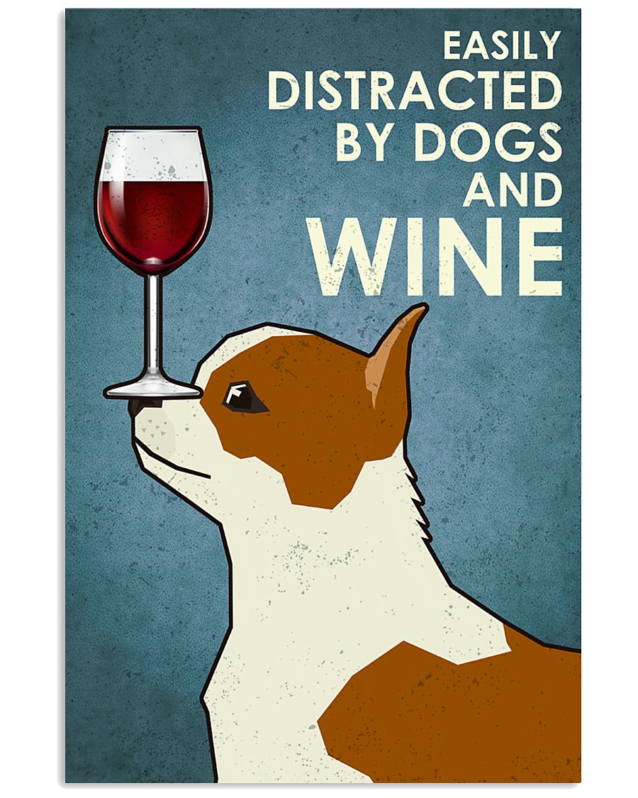 Dog Chihuahua And Wine 16x24 Poster