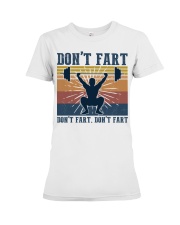 Gym Don't Fart Premium Fit Ladies Tee tile