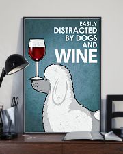 Dog poodle And Wine 2 16x24 Poster lifestyle-poster-2