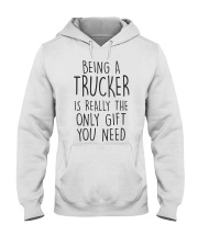 being a trucker Hooded Sweatshirt thumbnail