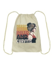 Nerdy dirty inked and curvy Drawstring Bag tile