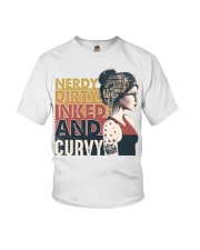 Nerdy dirty inked and curvy Youth T-Shirt tile