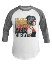 Nerdy dirty inked and curvy Baseball Tee tile