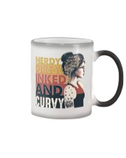 Nerdy dirty inked and curvy Color Changing Mug tile