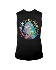 80s retro Ben Franklin drinking beer Sleeveless Tee tile
