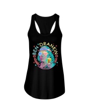 80s retro Ben Franklin drinking beer Ladies Flowy Tank tile