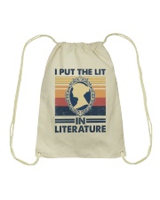 I Put The Lit In Literature Drawstring Bag tile