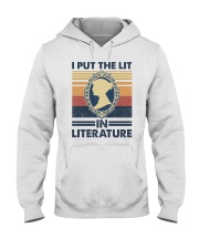 I Put The Lit In Literature Hooded Sweatshirt tile