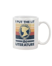 I Put The Lit In Literature Mug tile