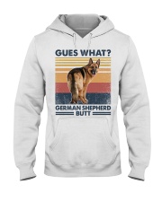 German shepherd guess what German Shepherd butt Hooded Sweatshirt tile