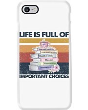 Reader Life Is Full Of Important Choices Phone Case tile