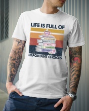 Reader Life Is Full Of Important Choices Classic T-Shirt lifestyle-mens-crewneck-front-6