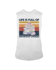 Reader Life Is Full Of Important Choices Sleeveless Tee tile