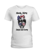 USA Nerdy Dirty Inked and Curvy Ladies T-Shirt tile