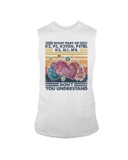 What's Part Of K2 P3 Don't You Understand Sleeveless Tee tile