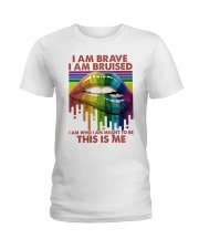 LGBTQ Pride I Am Who I Am Meant To Be This Is Me Ladies T-Shirt tile