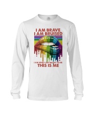 LGBTQ Pride I Am Who I Am Meant To Be This Is Me Long Sleeve Tee tile