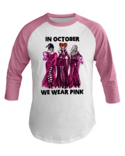 Hocus Pocus In October We Wear Pink Baseball Tee tile
