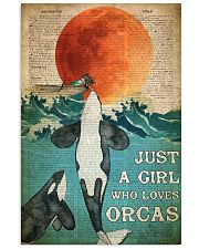 Just A Girl Who Loves Orcas 24x36 Poster front