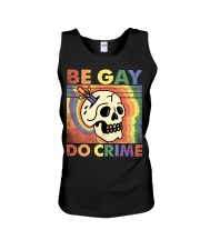 LGBTQ Pride Be Gay Do Crime Unisex Tank tile