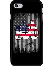 Tractor US Flag Back Phone Case tile