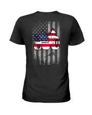 Tractor US Flag Back Ladies T-Shirt tile