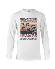 Once Upon A Time Girl Loved Cats and Tattoos Long Sleeve Tee tile