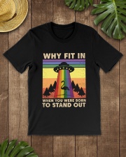 LGBTQ Pride UFO flamingo Classic T-Shirt lifestyle-mens-crewneck-front-18