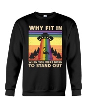 LGBTQ Pride UFO flamingo Crewneck Sweatshirt tile